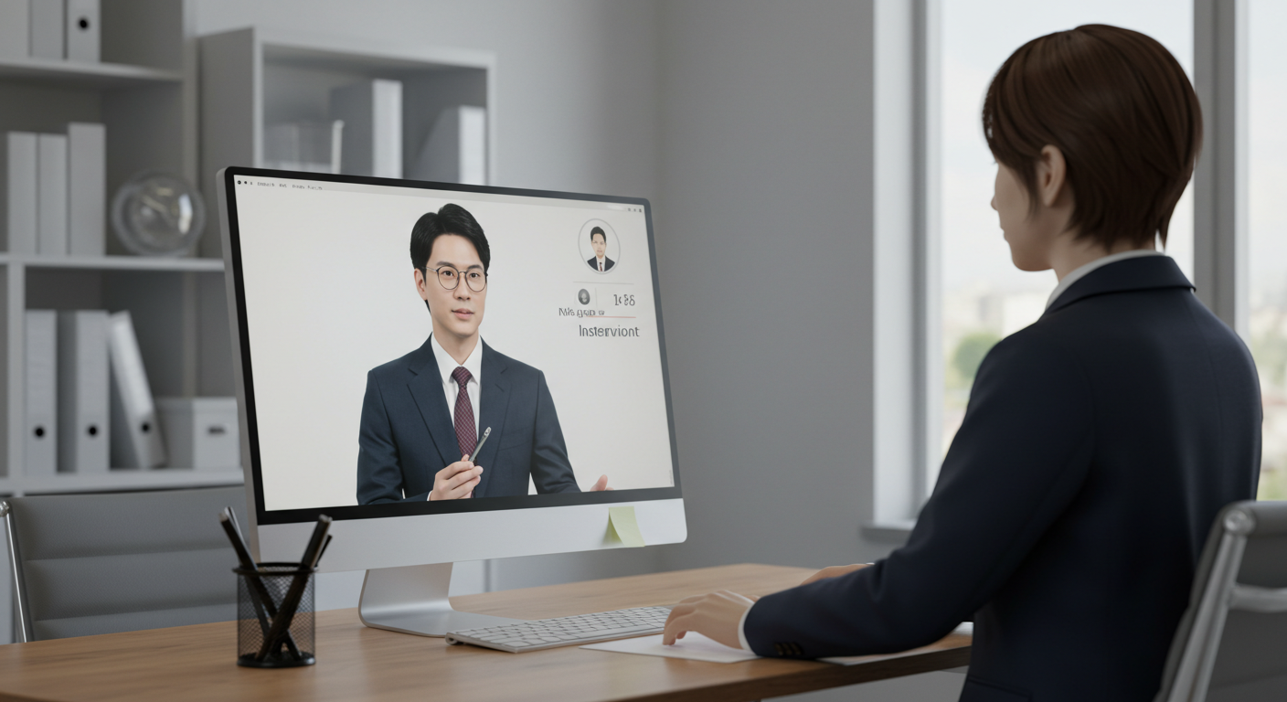 AI採用面接官 デジタルヒューマン