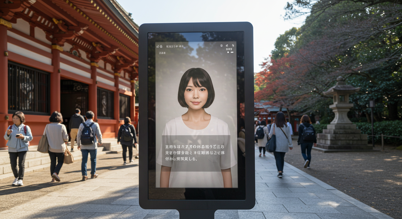 AI観光ガイド デジタルヒューマン